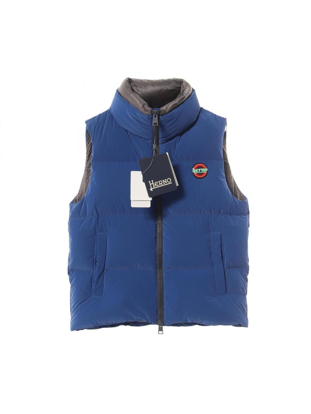 Herno Polar-Tec Down Vest Nylon Blue #340275H37B